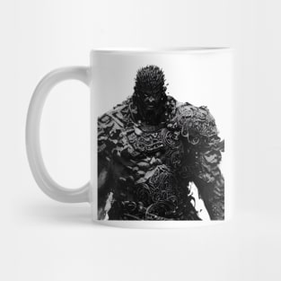 Fantasy Viking Berserker Pen and Ink Art Mug